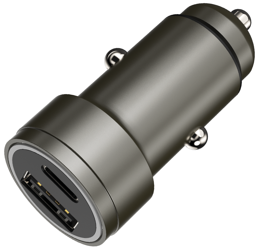 Bild von Kfz-Ladegerät 12 V / 24 V - anthrazit